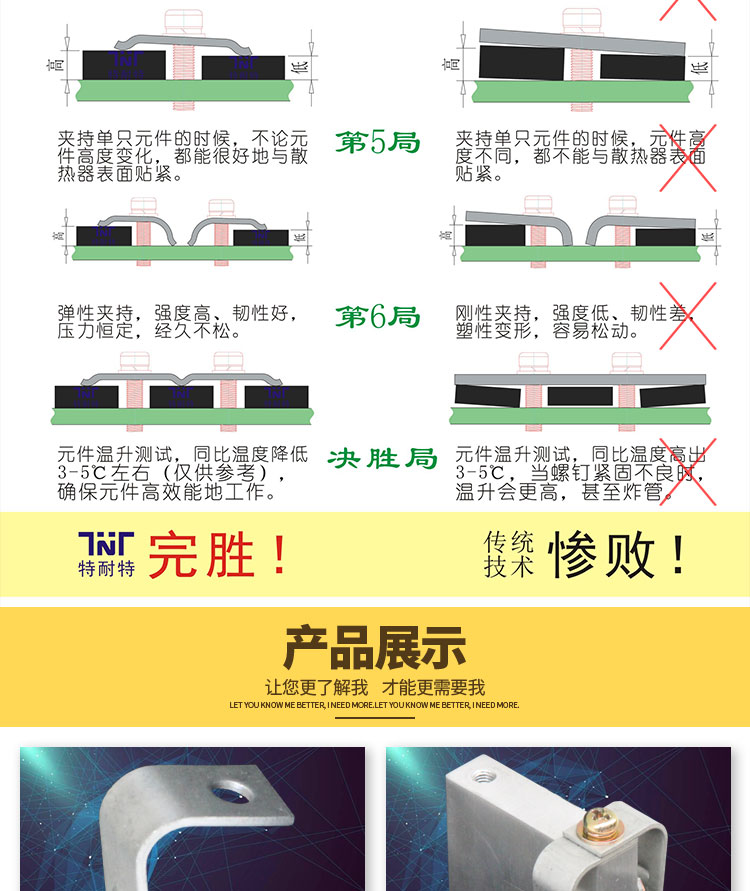 充電樁電源散熱壓條